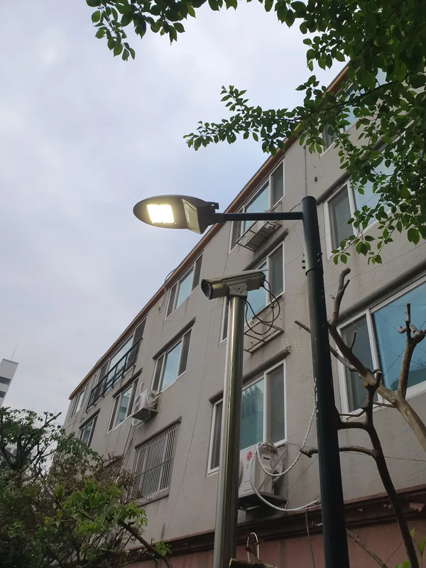가로등 교체 완료